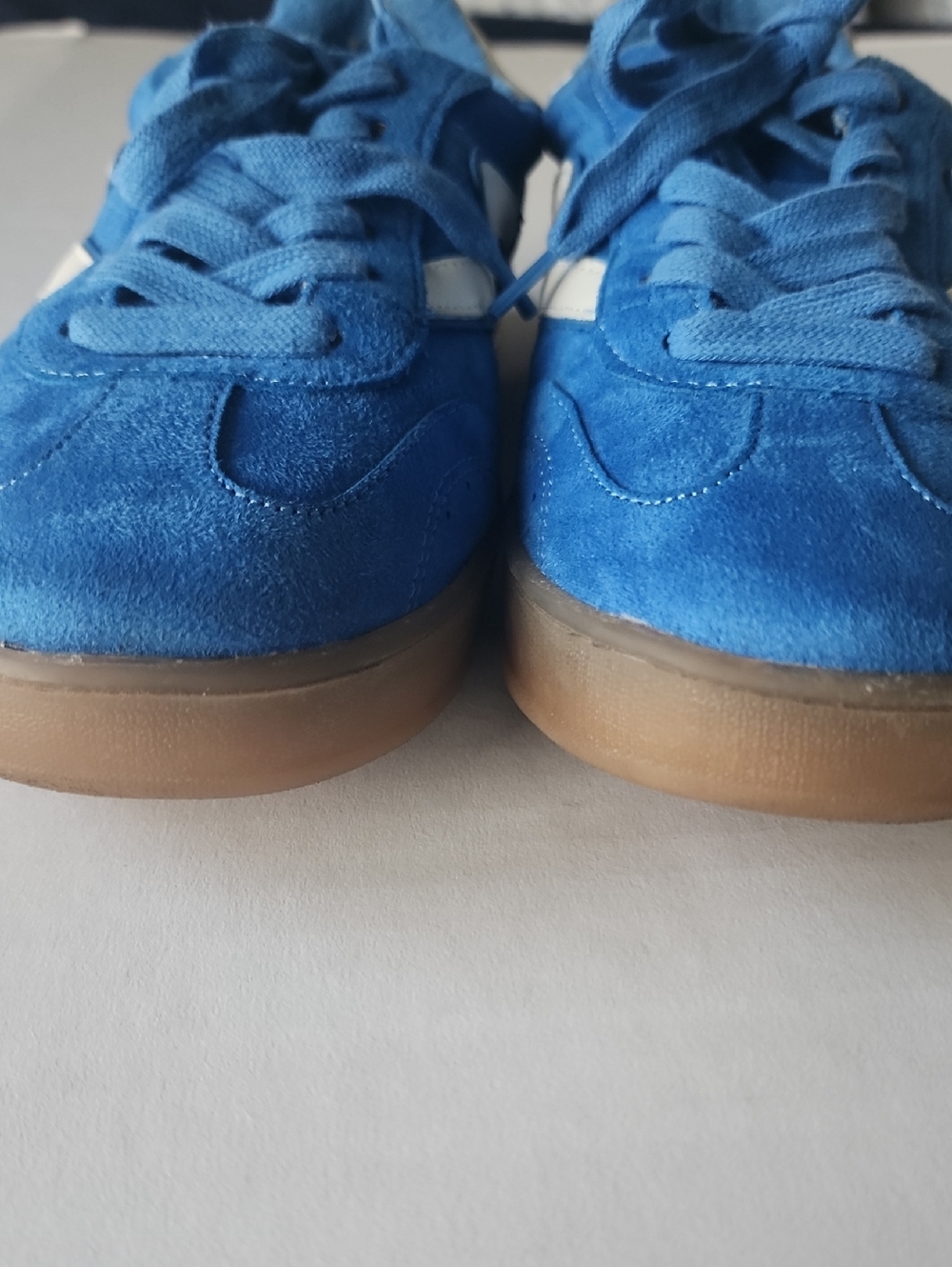Madden Girl Giia Blue Suede Sneakers - Picture 7 of 10